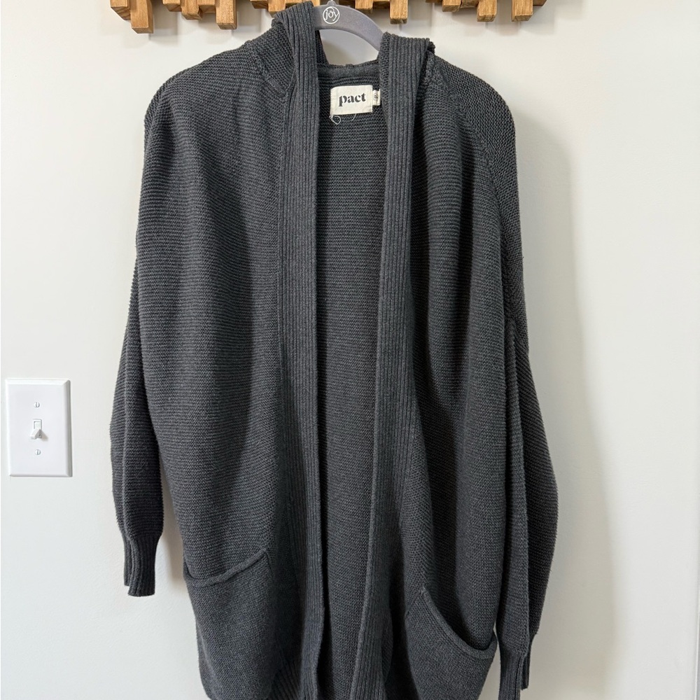 Pact Hooded Cocoon Sweater